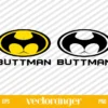 Funny Buttman SVG