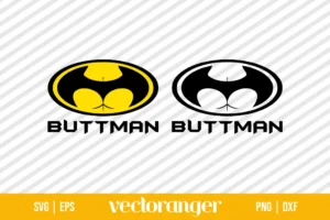 Funny Buttman SVG