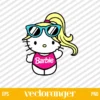 Hello Kitty Barbie SVG Cricut