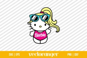 Hello Kitty Barbie SVG Cricut