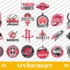 Houston Rockets Logo SVG Bundle