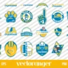 Los Angeles Chargers Logo SVG Bundle
