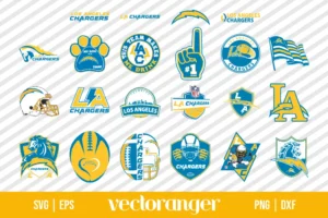 Los Angeles Chargers Logo SVG Bundle