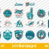 Miami Dolphins Logo SVG Bundle