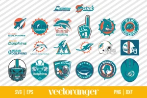 Miami Dolphins Logo SVG Bundle