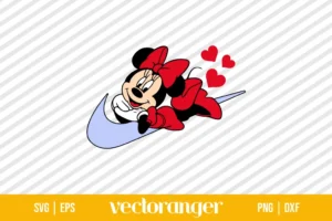 Minnie Mouse Nike Logo SVG Layered