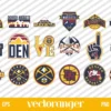 NBA Denver Nuggets Logo SVG Bundle