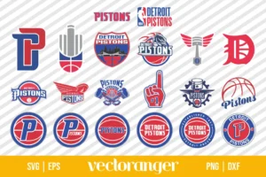 NBA Detroit Pistons Logo SVG Bundle Vector Cricut