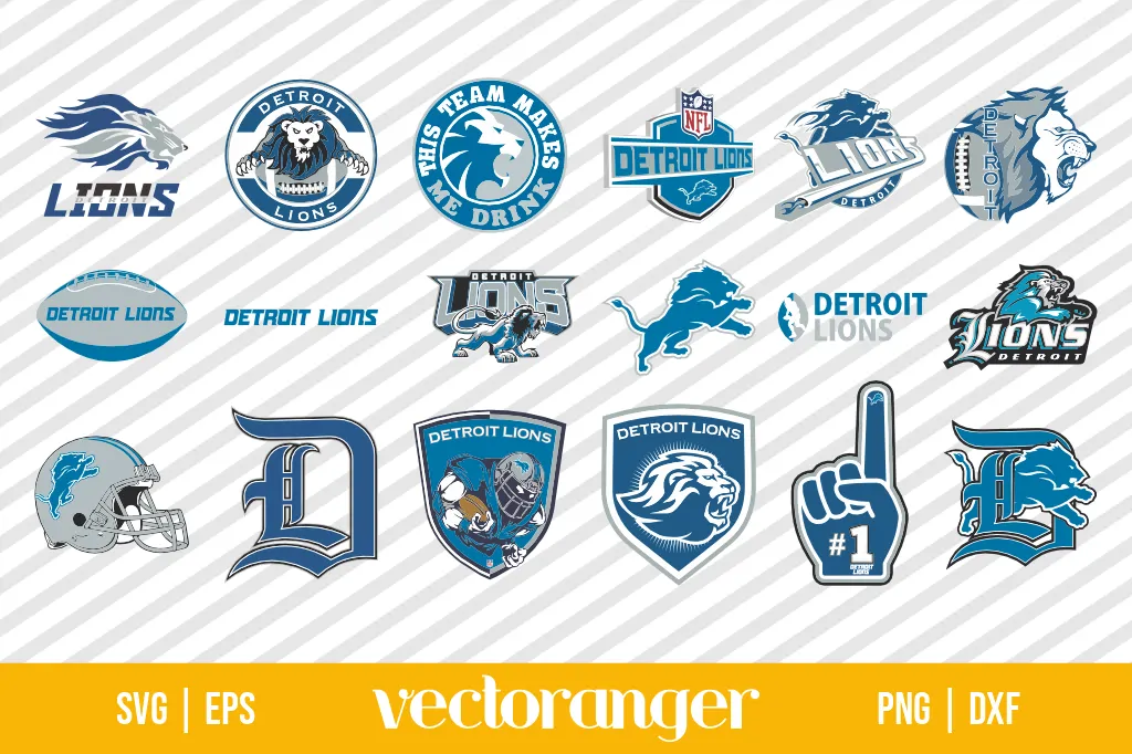 NFL Detroit Lions SVG Bundle