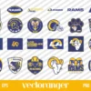 NFL Los Angeles Rams Logo SVG Bundle