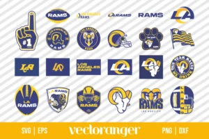 NFL Los Angeles Rams Logo SVG Bundle