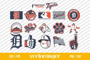 Detroit Tigers SVG Bundle