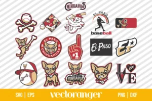 El Paso Chihuahuas Logo SVG Bundle