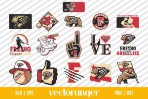 Fresno Grizzlies Logo SVG Bundle