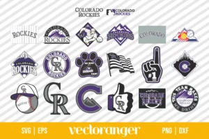 MLB Colorado Rockies Logo SVG Bundle