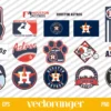 MLB Houston Astros Logo SVG Bundle
