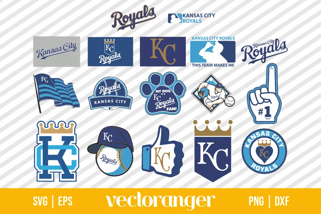 MLB Kansas City Royals Logo SVG Bundle 1 MLB Kansas City Royals Logo SVG Bundle