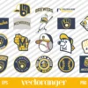 MLB Milwaukee Brewers SVG Bundle