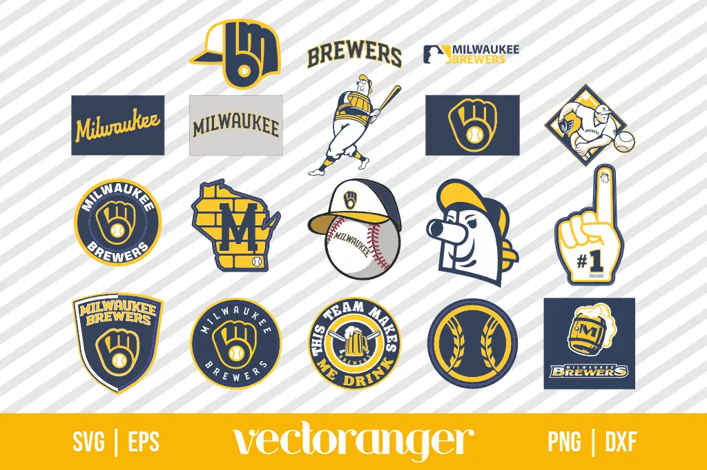 MLB Milwaukee Brewers SVG Bundle 1 MLB Milwaukee Brewers SVG Bundle