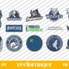 NBA Minnesota Timberwolves Logo SVG Bundle