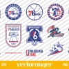 NBA Philadelphia 76ers Logo SVG Bundle