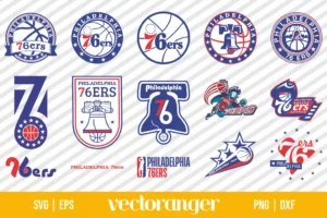 NBA Philadelphia 76ers Logo SVG Bundle