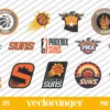 NBA Phoenix Suns Logo SVG Bundle