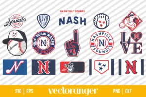 Nashville Sounds Logo SVG Bundle