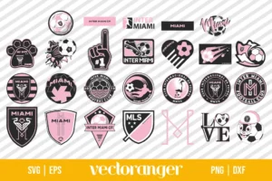 MLS Inter Miami CF SVG Bundle