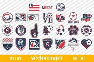 MLS New England Revolution Logo SVG Bundle