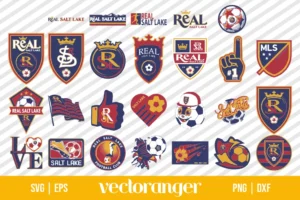 MLS Real Salt Lake Logo SVG Bundle