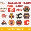 NHL Calgary Flames Logo SVG Bundle