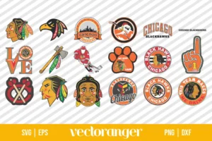 NHL Chicago Blackhawks Logo SVG Bundle
