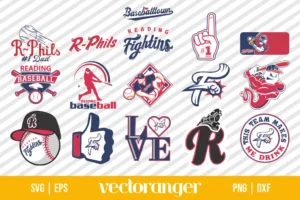 Reading Fightin Phils Logo SVG Bundle