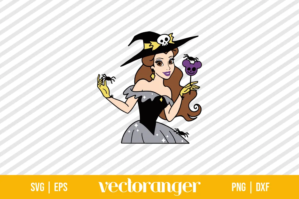 Belle Princess Halloween SVG Layered 1 Belle Princess Halloween Svg Layered