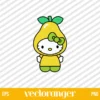 Hello Kitty Pear SVG