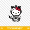 Hello Kitty Zebra Cute SVG