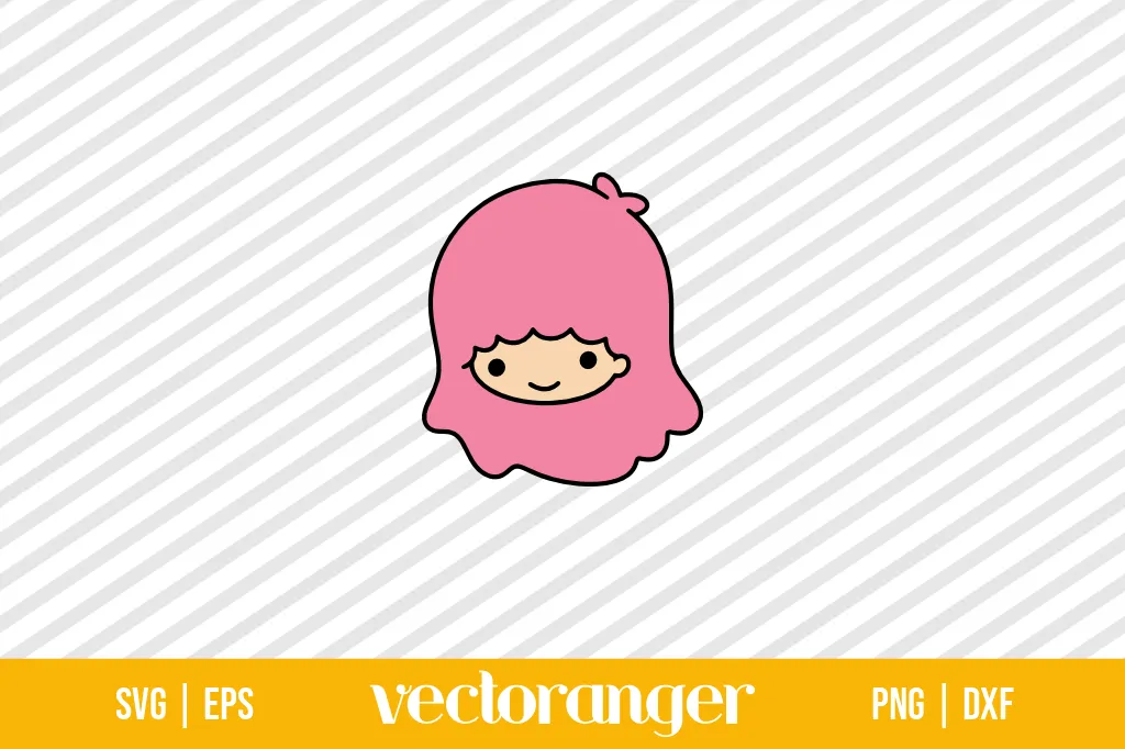 Little Twin Stars Hello Kitty SVG Vector 1 Little Twin Stars Hello Kitty SVG Vector