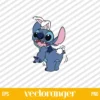 Easter Bunny Stitch SVG Vector