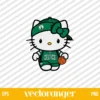 Hello Kitty Boston Celtics SVG