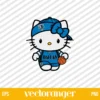 Hello Kitty Dallas Mavericks SVG