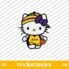 Hello Kitty LA Lakers SVG