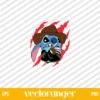 Stitch Freddy Krueger SVG