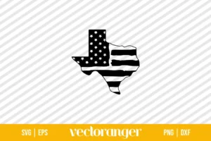Texas American Flag SVG Free