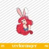 Ariel Princess Easter SVG