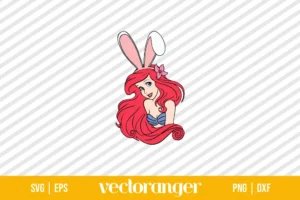 Ariel Princess Easter SVG