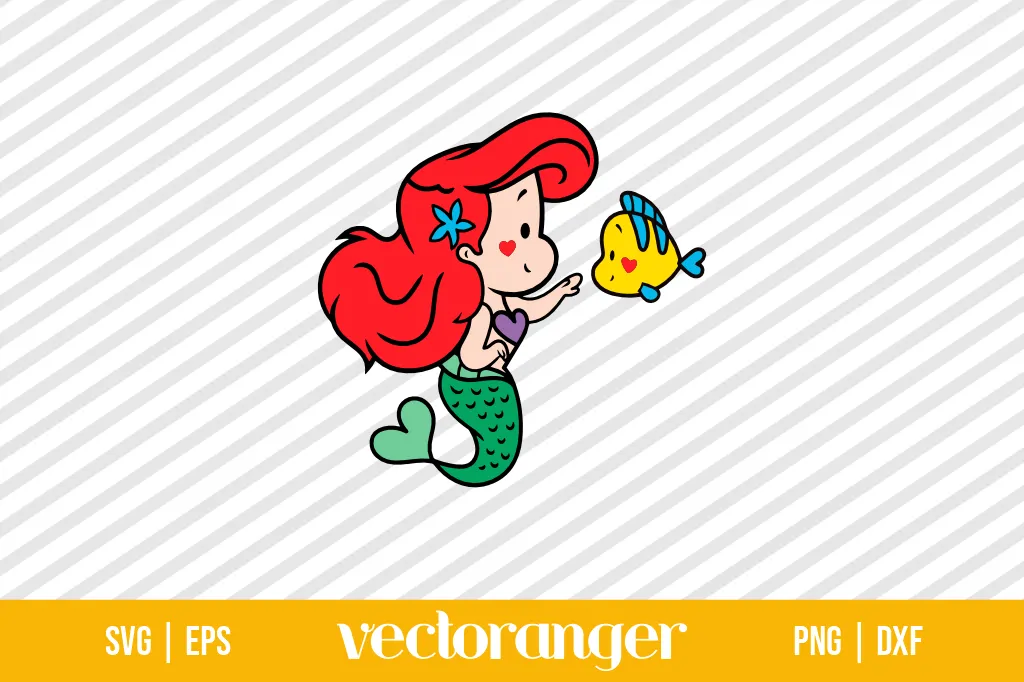 Ariel The Little Mermaid SVG 1 Ariel The Little Mermaid SVG