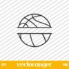 Basketball Monogram SVG Free