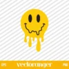 Drippy Smiley SVG Free