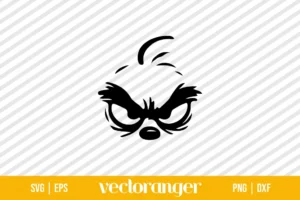 Grinch Face SVG Free